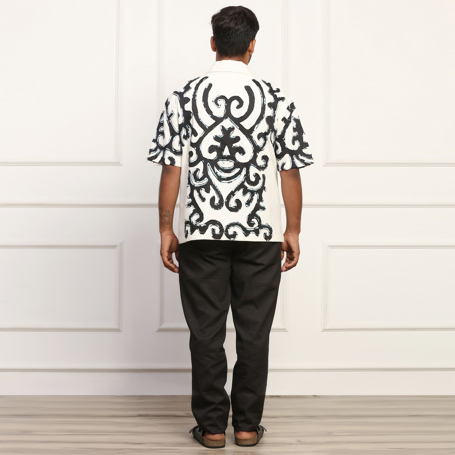 SHYRDAK MOTIF EMBROIDERED SHIRT