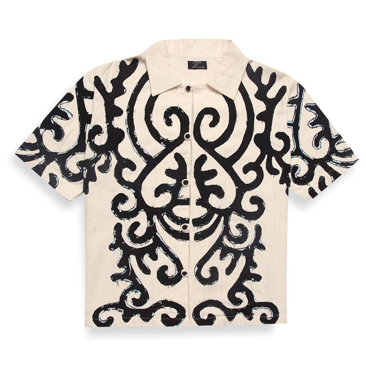 SHYRDAK MOTIF EMBROIDERED SHIRT