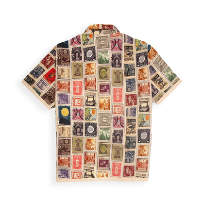 VINTAGE STAMP PATCHWORK SHIRT