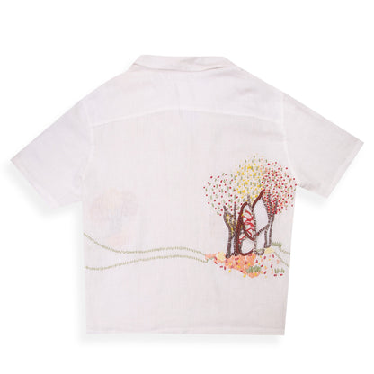 TREE EMBRACE LINEN SHIRT