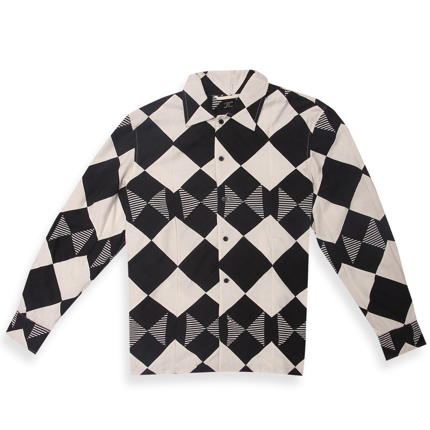 MONOCHROME PATCHWORK SHIRT