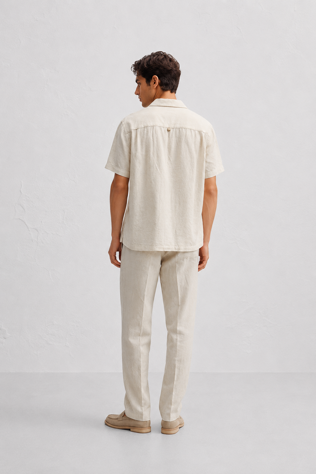 Mandala Embroidered Shirt | Organic Cotton Chain Stitch Designer Shirt