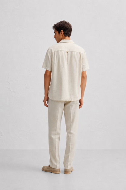 Mandala Embroidered Shirt | Organic Cotton Chain Stitch Designer Shirt