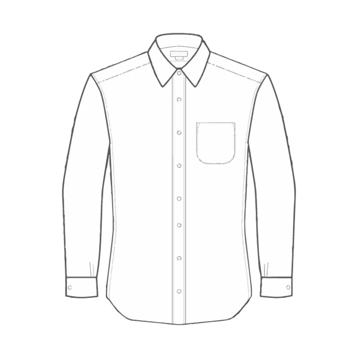 Shirts measurement reference illustration