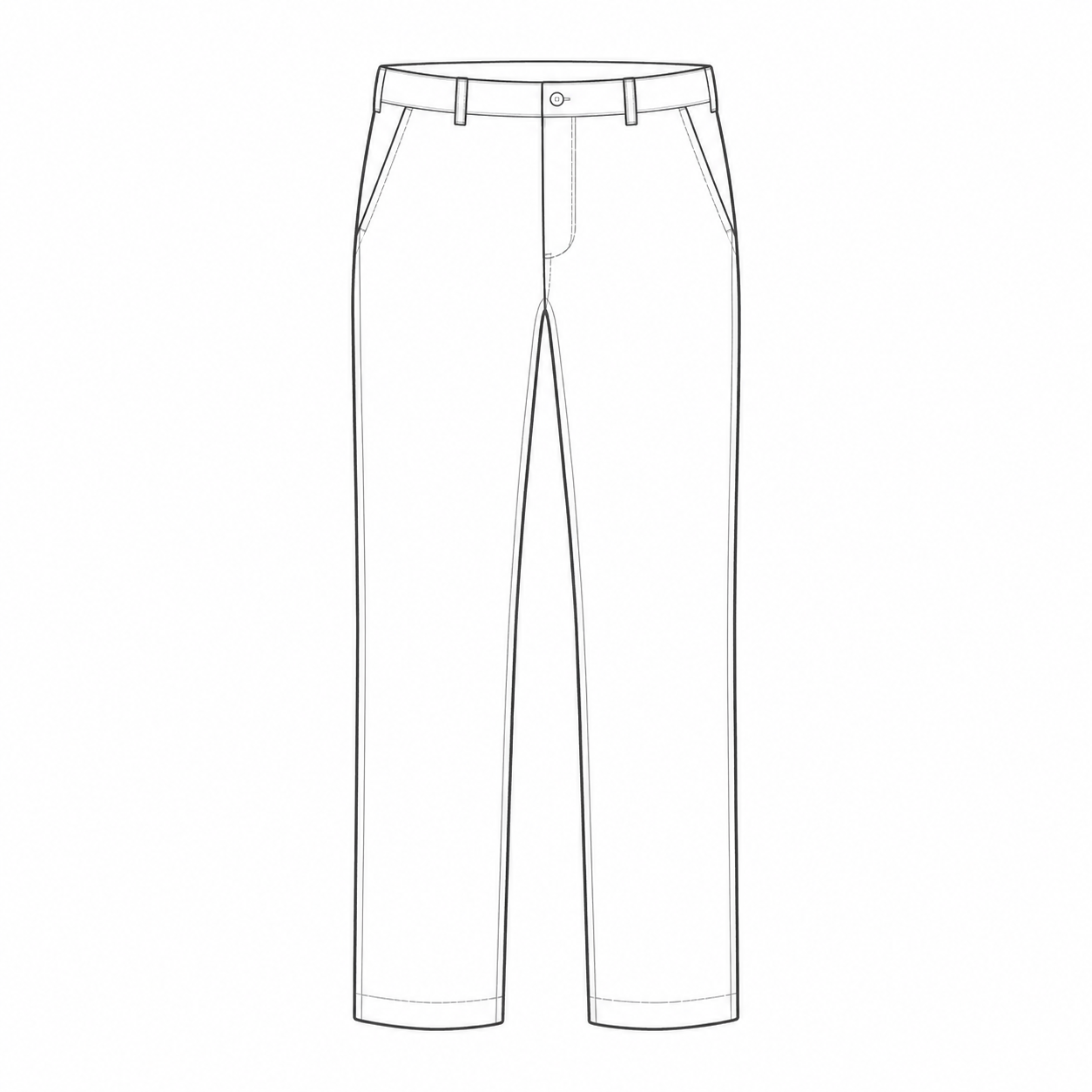 Trousers measurement reference illustration