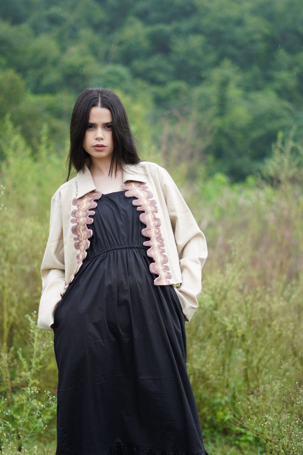 Kara Cording Embroidery Coat