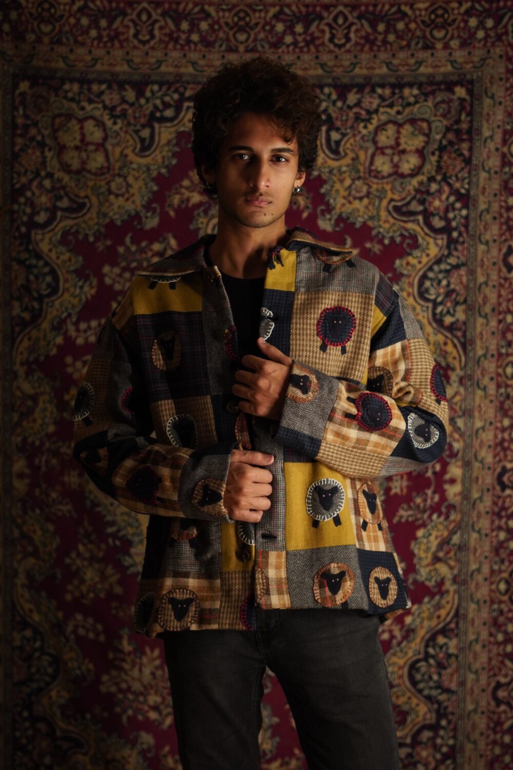 Marco Unisex Patchwork Shacket